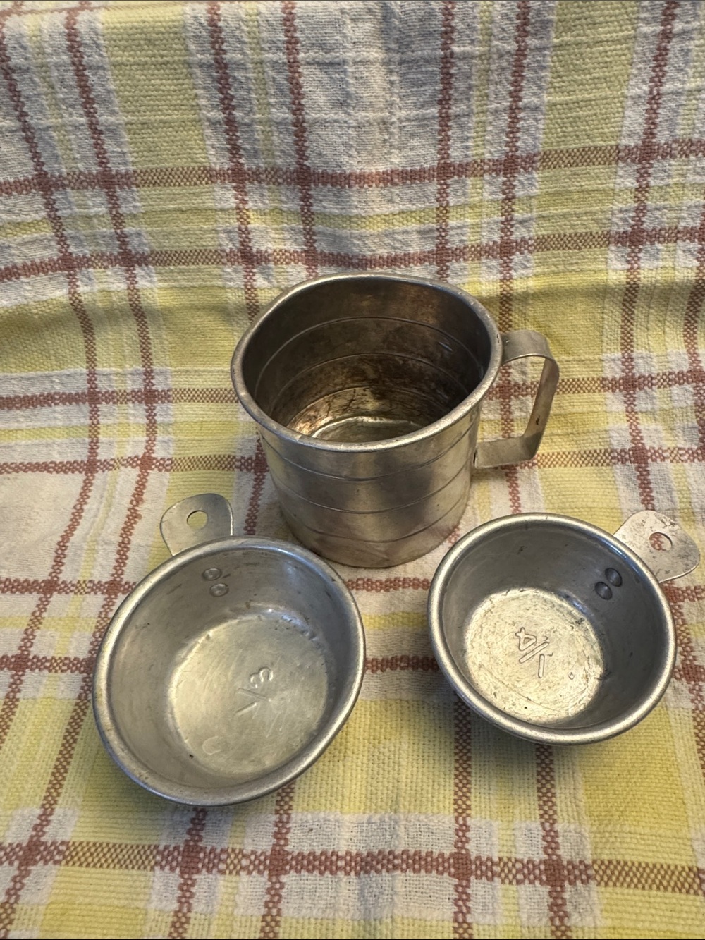 Vintage Metal Measuring Cups